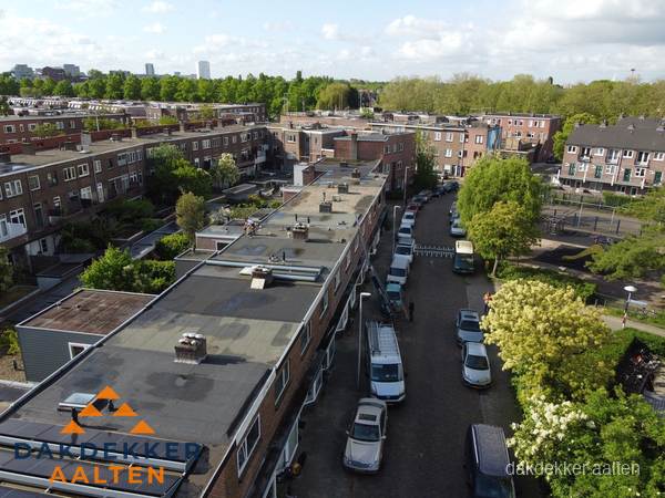 Luchtfoto dakinspectie woonwijk in Aalten Luchtfoto dakinspectie woonwijk in Aalten